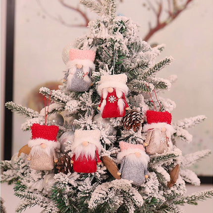 1 Set Christmas Decorations Doll Shopping Mall Window Decoration Gift Box Decor-A.