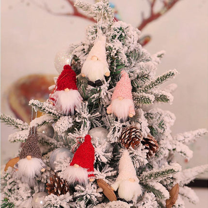 1 Set Christmas Decorations Doll Shopping Mall Window Decoration Gift Box Decor-A.