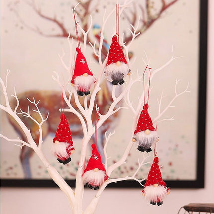 1 Set Christmas Decorations Doll Shopping Mall Window Decoration Gift Box Decor-A.