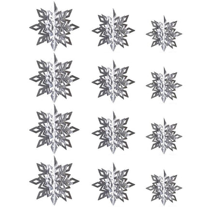 Snowflake Hanging Decor-Silver.