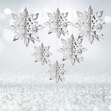 Snowflake Hanging Decor-Silver.