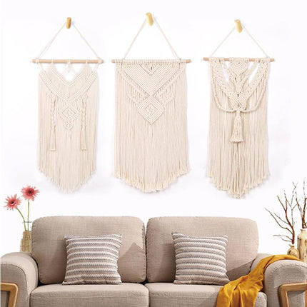Boho Handwoven Wall Hanging Tassel Tapestry Craft Wedding Home Dorm Room Decor-6#.