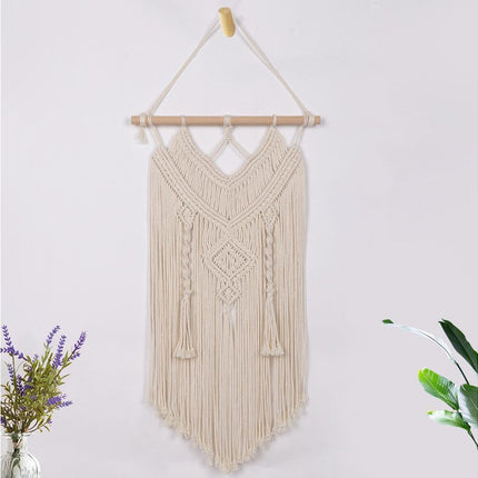 Boho Handwoven Wall Hanging Tassel Tapestry Craft Wedding Home Dorm Room Decor-6#.