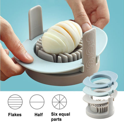3 In 1 Stainless Steel Cutting Wires Hard Boiled Egg Slicer Cutter Kitchen Tool-Red Green Orange.