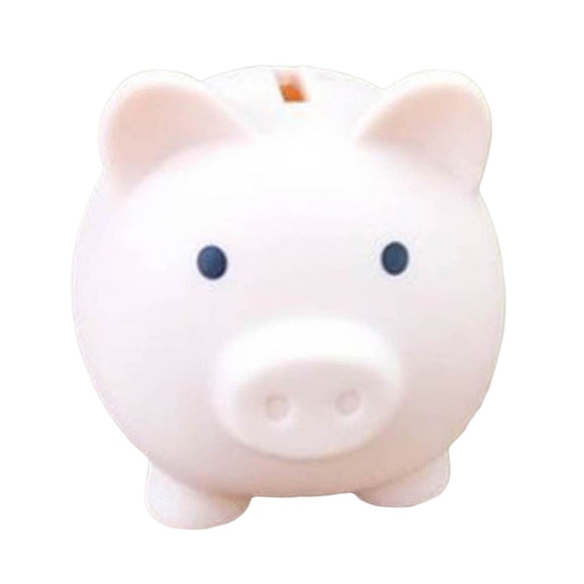 Christmas Cartoon Pig Shaped Money Saving Box Bank Coins Storage Case Home Decor-Meat Color L.