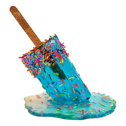 Melting Ice Resin Art Figurine-Blue.
