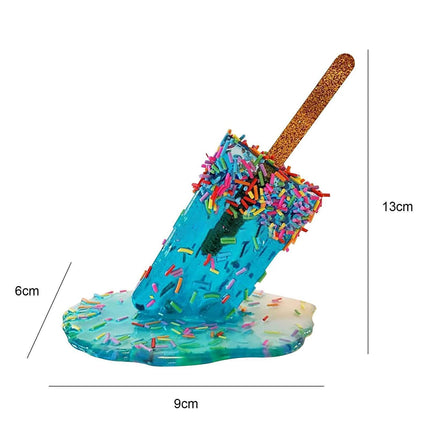 Melting Ice Resin Art Figurine-Blue.