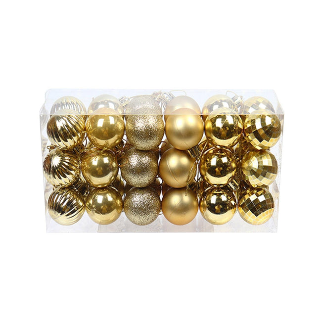 Shatterproof Xmas Ball Pendant-Golden.