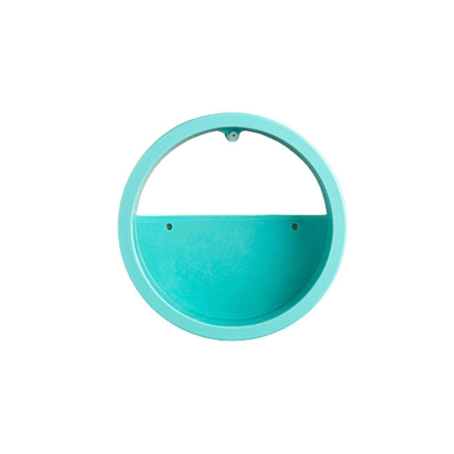 Succulent Planter Durable Decorative Leakproof Hanging Hydroponic Styles Pot for Balcony-Blue M.