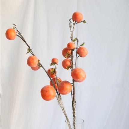 Artificial Flower 7/6 Heads Persimmon Branch Home Wedding Party Festival Decor.
