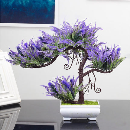 Vibrant Bonsai Plant-Purple.