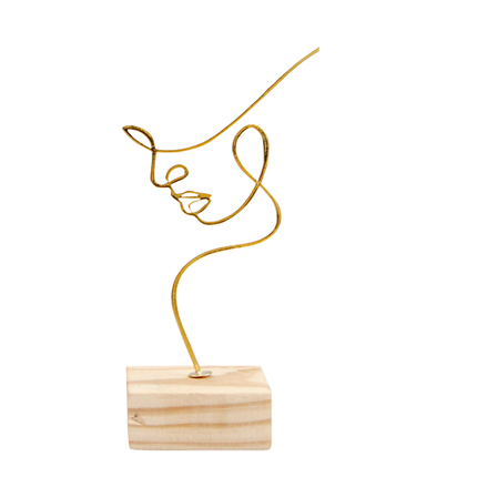 Artistic Sculpture for Home-Golden S.
