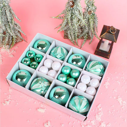 Xmas Balls Round Shape-Green.