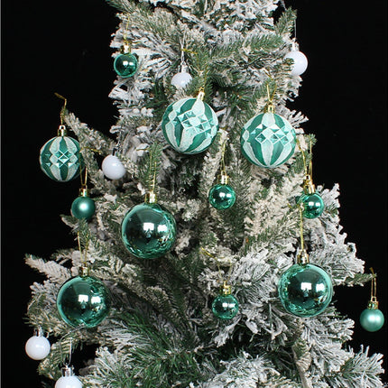 Xmas Balls Round Shape-Green.