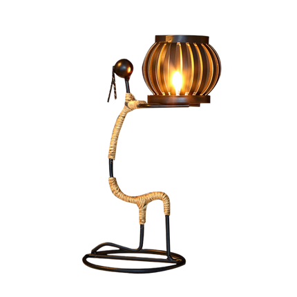 Nordic Candlestick Abstract Iron Men Candle Holder Home Bar Restaurant Decor- G.