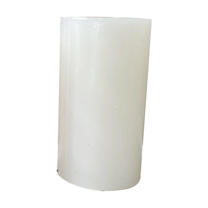 Candle Mold Non-stick DIY Silica Gel Rotating Cylinder Epoxy Resin Mold Home Ornament -White.