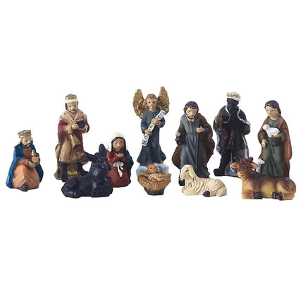 Jesus Figurine Set-Multicolor.