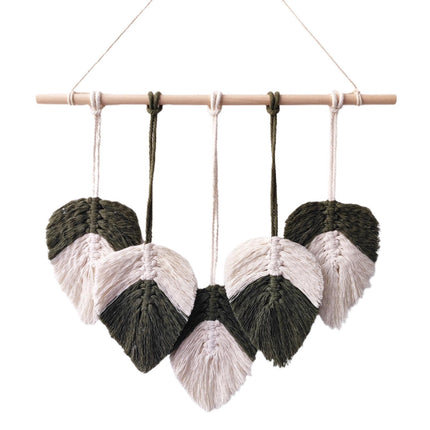 Bohemia Macrame Wall Hanging-Atrovirens.