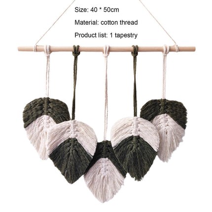 Bohemia Macrame Wall Hanging-Atrovirens.