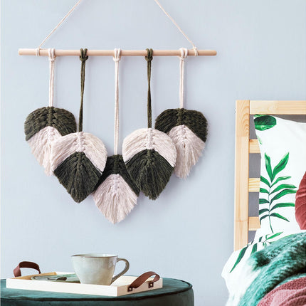 Bohemia Macrame Wall Hanging-Atrovirens.