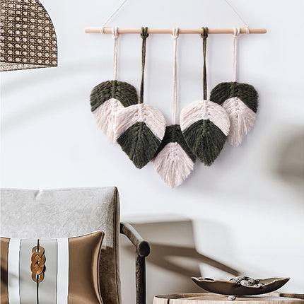 Bohemia Macrame Wall Hanging-Atrovirens.