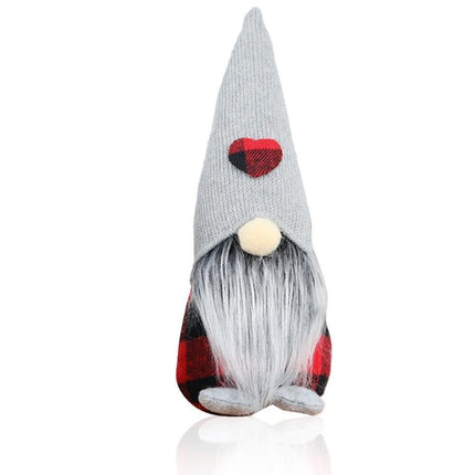 Christmas Ornaments Gnome Faceless Santa Doll Window Tabletop Decoration Gift-L.