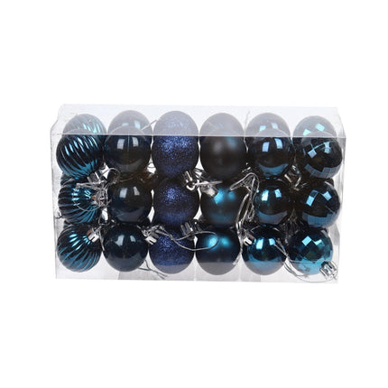 Shatterproof Xmas Balls-Navy Blue.