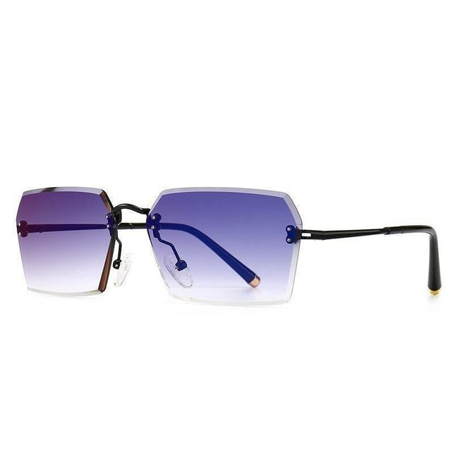 Fashion Rimless Sunglasses Women Luxury Brand Sun Glasses Female Eyewear Square Retro Lens UV400 Men Glasses.