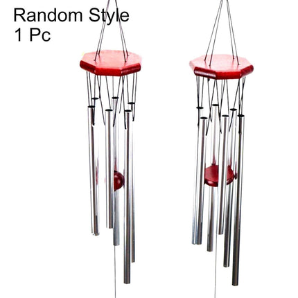 Wood Metal Retro Wind Chime Outdoor Garden Porch Balcony Home Decor Ornament-Random Style.