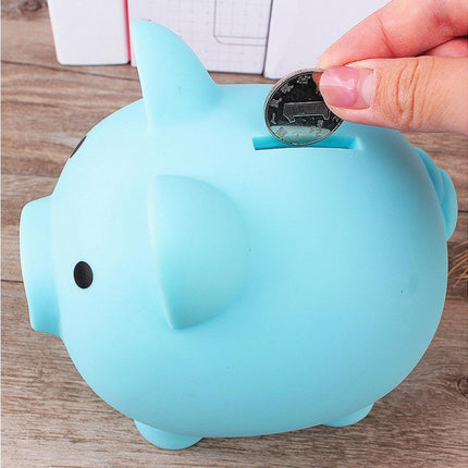 Christmas Cartoon Pig Shaped Money Saving Box Bank Coins Storage Case Home Decor-Yellow L.