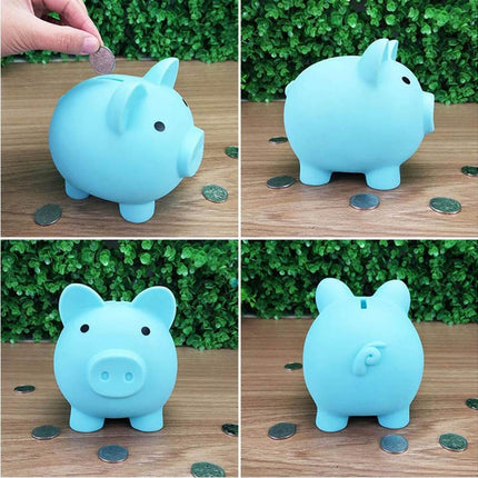 Christmas Cartoon Pig Shaped Money Saving Box Bank Coins Storage Case Home Decor-Yellow L.