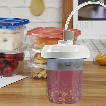 Food Storage Jar Sealing Machine - Manual Air Pump - White.
