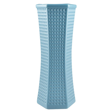 Geometric Decorative Vase-Blue.