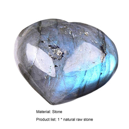 Aesthetic Heart Shape Stone Decor Exquisite Fine Texture Stone Energy Stone for Home- 4-4.5cm.