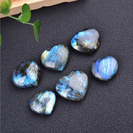 Aesthetic Heart Shape Stone Decor Exquisite Fine Texture Stone Energy Stone for Home- 4-4.5cm.