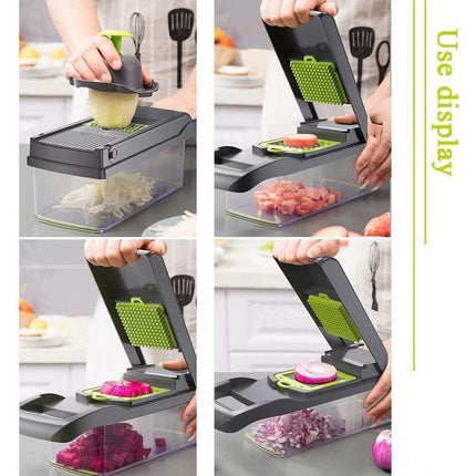 Vegetable Chopper - Mandoline Slicer - Black.