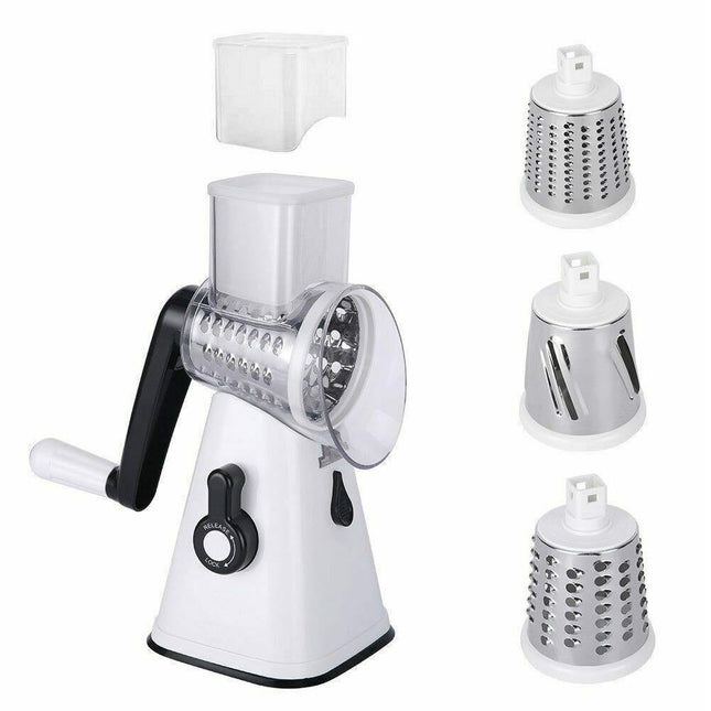 3-in-1 Vegetable Slicer Shredder Grater for Potato Onion Cucumber Carrot Chopper.