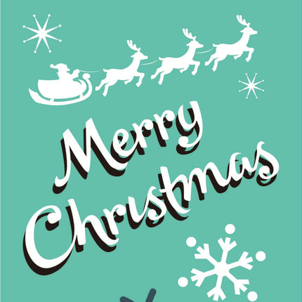Xmas Couplet Thicker Porch Sign-Light Green.