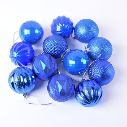 12Pcs Xmas Tree Decorative Ball Hanging Pendant Home Ornaments New Year Gift-Antique Brass.