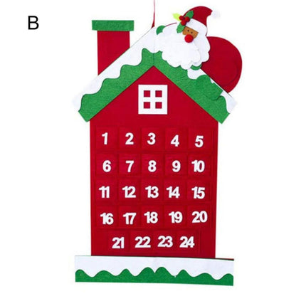Xmas Tree Wall Calendar Fine Workmanship-B.