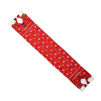 Xmas Table Runner Santa Pattern Cover-Red Santa.