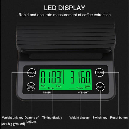 Electric Kitchen Scale - Coffee Scale - Mini Platform.