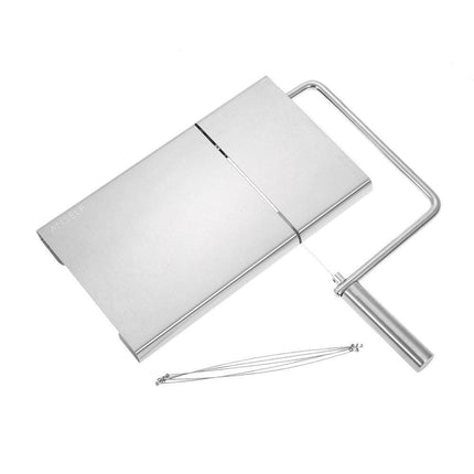 Anself Stainless Steel Cheese Slicer-Silver silver.