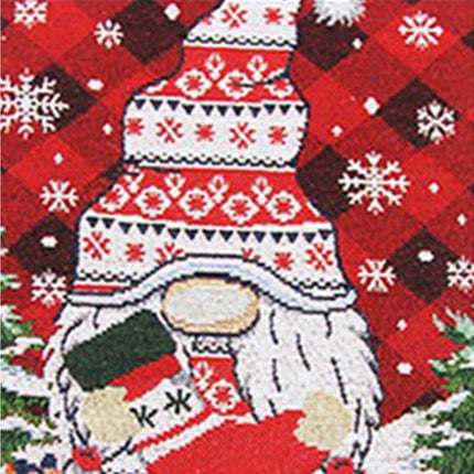 Table Runner Buffalo Plaid Checkered Cloth-Red.