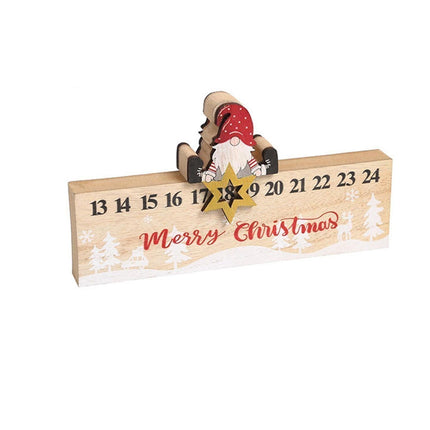 Xmas Wooden Calendar Count Down-A.