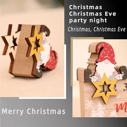 Xmas Wooden Calendar Count Down-A.