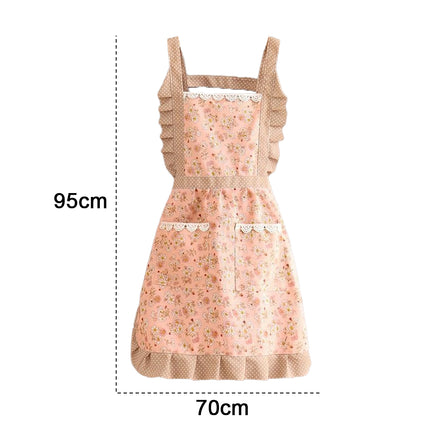 Cooking Apron - Layered Bib - Women's Pocketed.