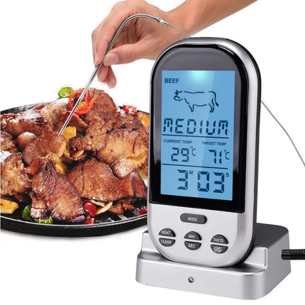 Digital Meat Thermometer - Wireless Remote - Waterproof.
