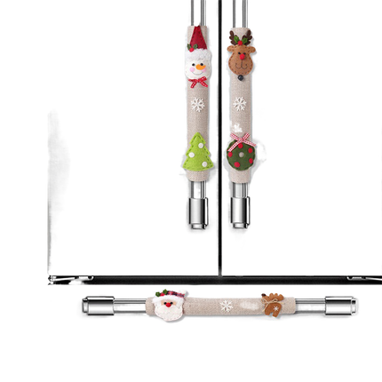 3Pcs Xmas Fridge Handle Covers Protector.
