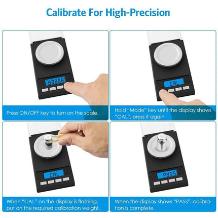 Digital Milligram Pocket Scales 0.001g x 50g,Electronic Weighing Scale.